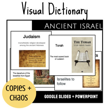 Preview of Ancient Israel Visual Vocabulary Dictionary