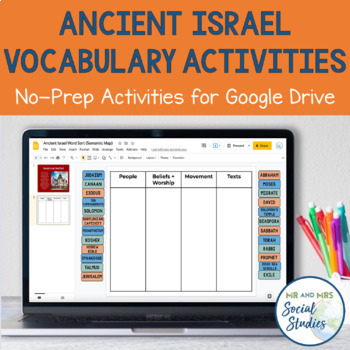 Preview of Ancient Israel Vocabulary Activities for Google Drive