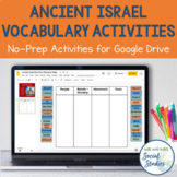 Ancient Israel Vocabulary Activities for Google Drive