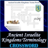 Ancient Israelite Kingdoms History Crossword Puzzle Activi