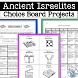 Ancient Israelites Hebrews Choice Board Menu Projects and 