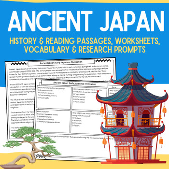 Preview of Ancient Japan:  Informational Passages, Worksheets, & Research Packet