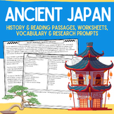 Ancient Japan:  Informational Passages, Worksheets, & Rese