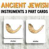 Ancient Jewish Instruments 3 Part Cards for Holiday Activities