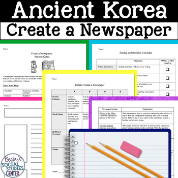 Preview of Ancient Korea Kingdoms of Silla, Koguryo, and Paekche Newspaper Project