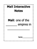 Ancient Mali Interactive Notes
