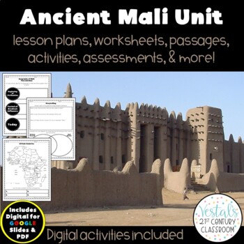 Preview of Ancient Mali Unit - Lesson Plans and Activities - {Digital & PDF Included}