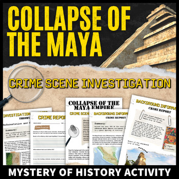 Preview of Maya Civilization Ancient Mesoamerica Activity CSI Mystery of History Analysis