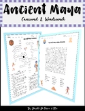 Ancient Maya Crossword & Wordsearch 4-9  MorningWork Socia