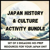 Japan Bundle: 3 Japan History Activities For Your Ancient 