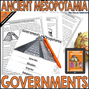 Preview of Ancient Mesopotamia Activities | Mesopotamia Governments | Print and Digital