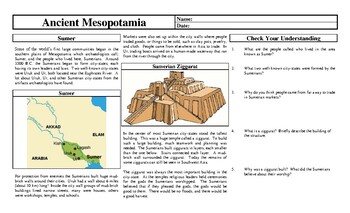 Ancient Mesopotamia, Activities and Worksheets by Brilliance Builders