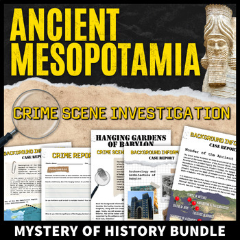 Preview of Ancient Mesopotamia Activity CSI Mystery Bundle | Babylon Sumer Ziggurats