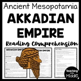 Ancient Mesopotamia Akkadian Empire Reading Comprehension 