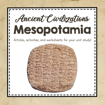 Preview of Ancient Civilizations Unit Study | Ancient Mesopotamia | Civilizations Resources