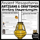 Ancient Mesopotamia Artisans and Craftsmen Reading Compreh