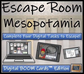 Preview of Ancient Mesopotamia BOOM Cards™  Digital Escape Room Activity