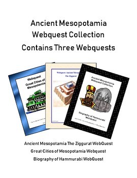 Preview of Ancient Mesopotamia Bundle-3 WebQuest Collection