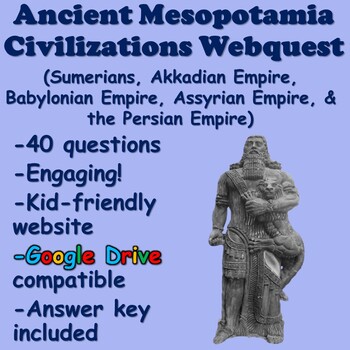 Preview of Ancient Mesopotamia Civilizations Webquest