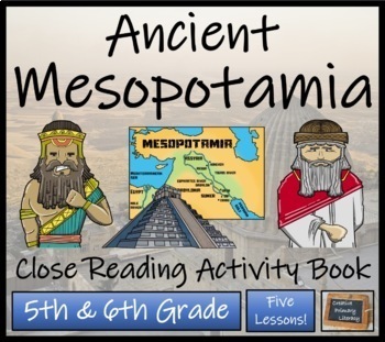 Preview of Ancient Mesopotamia Close Reading Comprehension Book | 5th Grade & 6th Grade