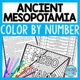 Ancient Mesopotamia Color by Number, Reading Passage and T