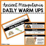 Ancient Mesopotamia DAILY WARM UPS