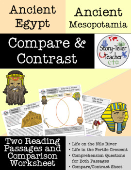 similarities between mesopotamia and egypt