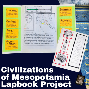 Preview of Ancient Mesopotamia Empires Project - Lapbook Template