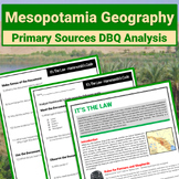 Ancient Mesopotamia Geography Primary Source DBQ - Hammura