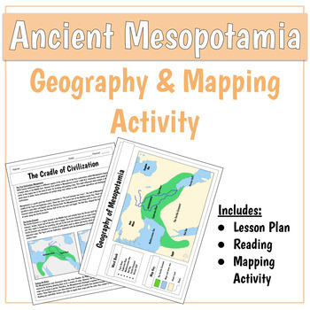 Preview of Ancient Mesopotamia Geography and Mapping Activity