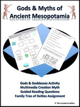 Preview of Ancient Mesopotamia Gods & Myths Bundle:  In-Person, Online, or Distance Learn