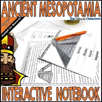 Preview of Ancient Mesopotamia Activities Readings Games and Interactive Notebook Bundle