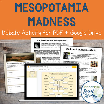 Preview of Ancient Mesopotamia Invention Debate for PDF and Google Drive | Achievements
