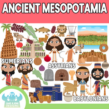 Preview of Ancient Mesopotamia Clipart (Lime and Kiwi Designs)