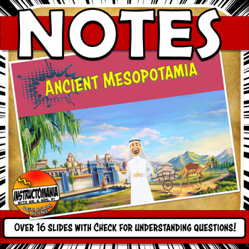 Preview of Ancient Mesopotamia Notes - PowerPoint & Google Slides- Sumeria