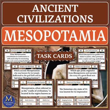 Preview of Ancient Mesopotamia Quiz: Task Cards