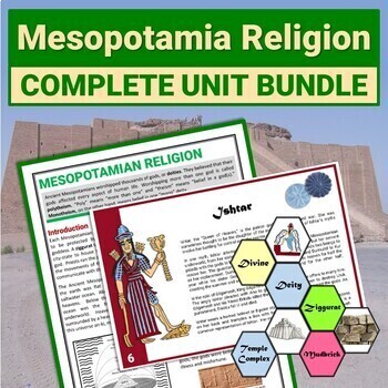 Preview of Mesopotamia Religion Gods Mythology Reading Comprehension Activity BUNDLE