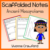 Ancient Mesopotamia Scaffolded Notes Guided Notes | Social