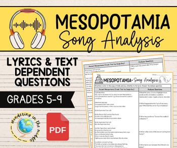 Preview of Ancient Mesopotamia Song Analysis