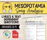 Ancient Mesopotamia Song Analysis
