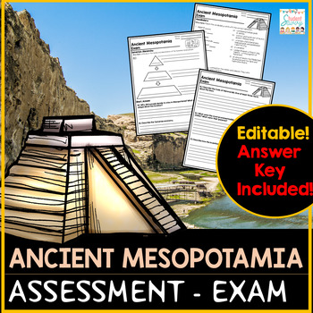 Preview of Ancient Mesopotamia Test Review - Assessment - Exam - Google Slides Quiz