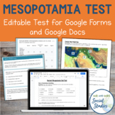 Ancient Mesopotamia Test for Google Drive | Study Guide an