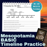 Ancient Mesopotamia Timeline Skill Practice for Beginners