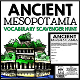 Ancient Mesopotamia Unit Vocabulary Scavenger Hunt Activity