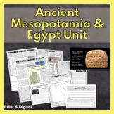 Ancient Mesopotamia, the Middle East, and Egypt Unit Bundl