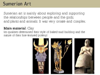 Ancient Mesopotamian Art Presentation by Ana's Workshop | TPT