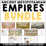 Ancient Mesopotamian Empires Worksheets and Answer Keys Bundle