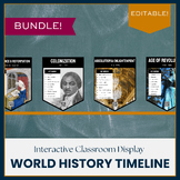Ancient & Modern World History Timeline | BUNDLE | Classro