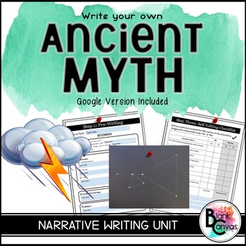 Preview of Ancient Myths Writing Unit | Grade 3 to 6
