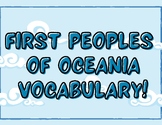 Ancient Oceania and Aboriginal Peoples Word Wall Unit Vocabulary